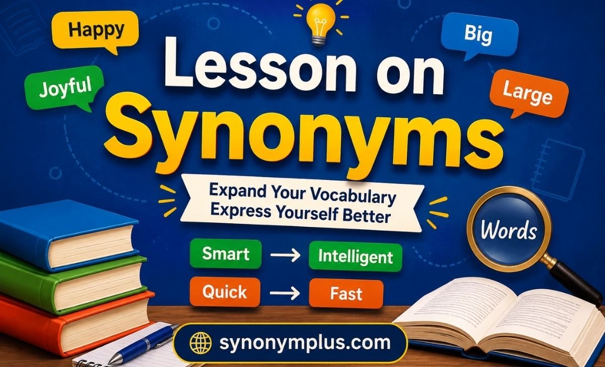 Lesson on Synonyms