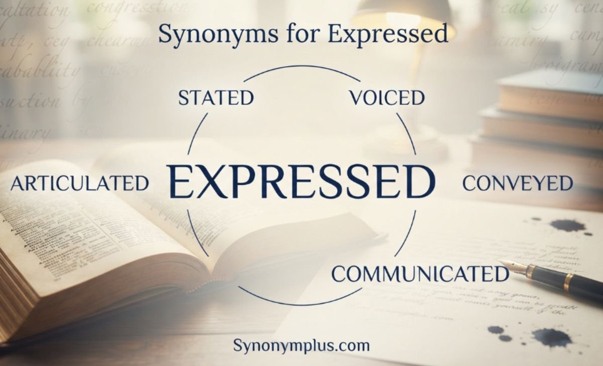 Synonyms for Expressed