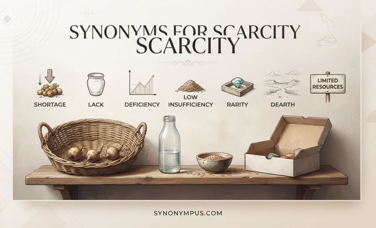 Synonyms for Scarcity