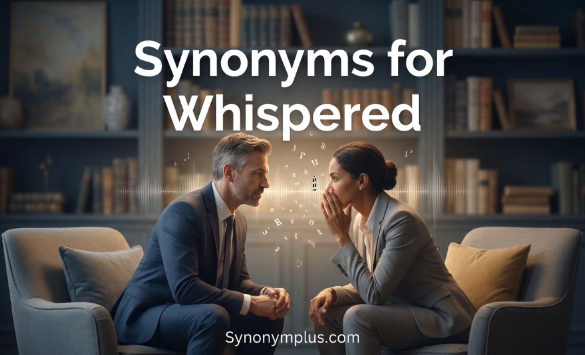 Synonyms for Whispered