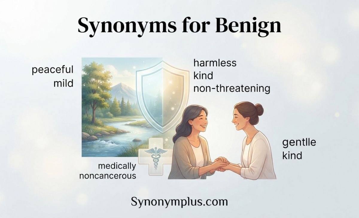 Synonyms for Benign