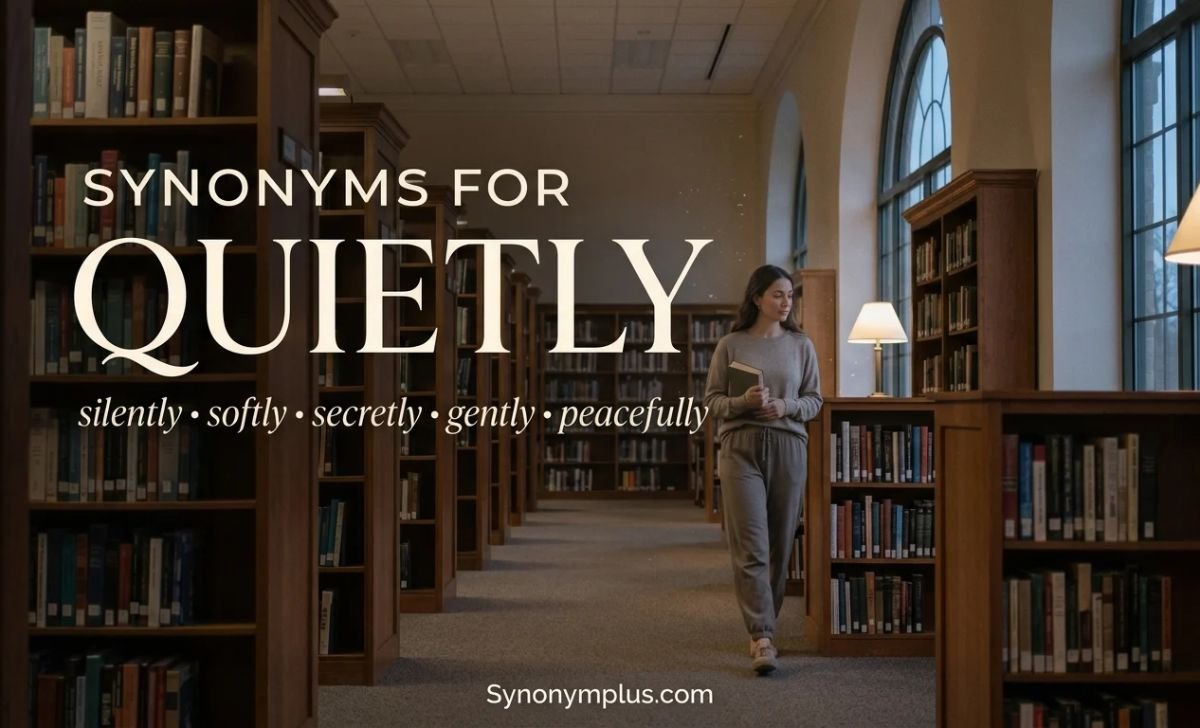 Synonyms for Quietly